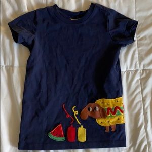 Hanna Andersson hot dog tee shirt